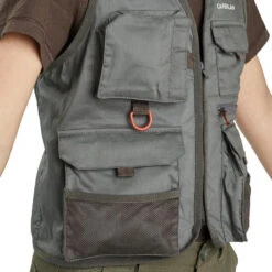 Gilet De Pêche Junior - FV 100 S Kaki -Pêche Passion Soldes gilet de peche junior fv 100 s kaki 5