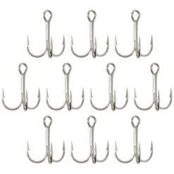 HAMEÇON TRIPLE PÊCHE HOOK TRIPLE NICKEL -Pêche Passion Soldes hamecon triple peche hook triple nickel 1