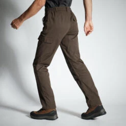 PANTALON CARGO RESISTANT STEPPE 300 MARRON -Pêche Passion Soldes pantalon cargo resistant steppe 300 marron 2