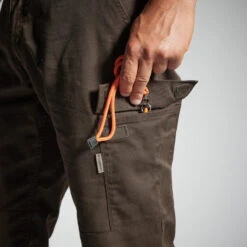 PANTALON CARGO RESISTANT STEPPE 300 MARRON -Pêche Passion Soldes pantalon cargo resistant steppe 300 marron 4