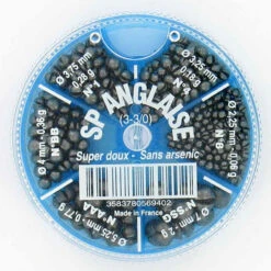 Plomb Pêche à L'anglaise BOITE 6 CASES FENDU GB