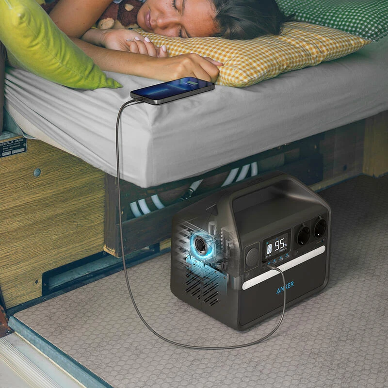 Station D'énergie Portable ANKER 535, 512Wh, Batterie LiFePo4, 7 Ports 4 Station D'énergie Portable ANKER 535, 512Wh, Batterie LiFePo4, 7 Ports – Image 2